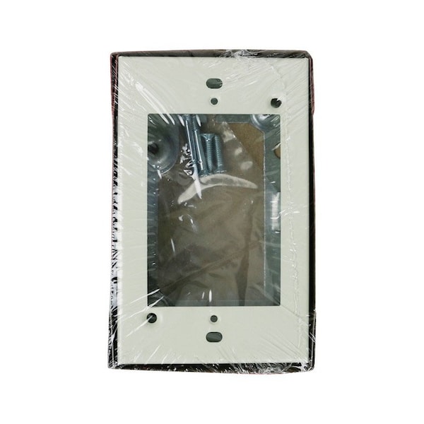 Wiremold Legrand Rectangle Steel 1 gang Extension Starter Box Ivory V5751 - main